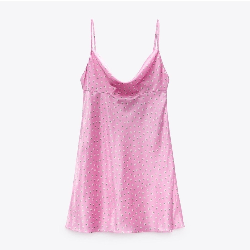 Zara Pink Mini Slip Dress